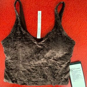 Lululemon Align velvet tank brown French press 6